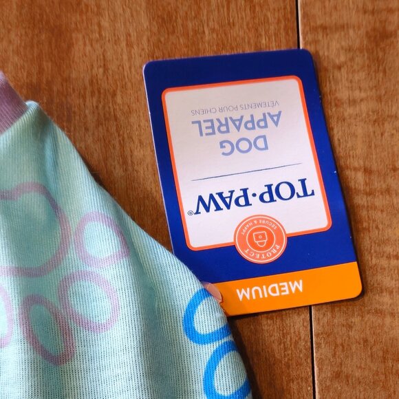 Top Dog Apparel M Clothes NWST Puppy Paw Print - Picture 3 of 5